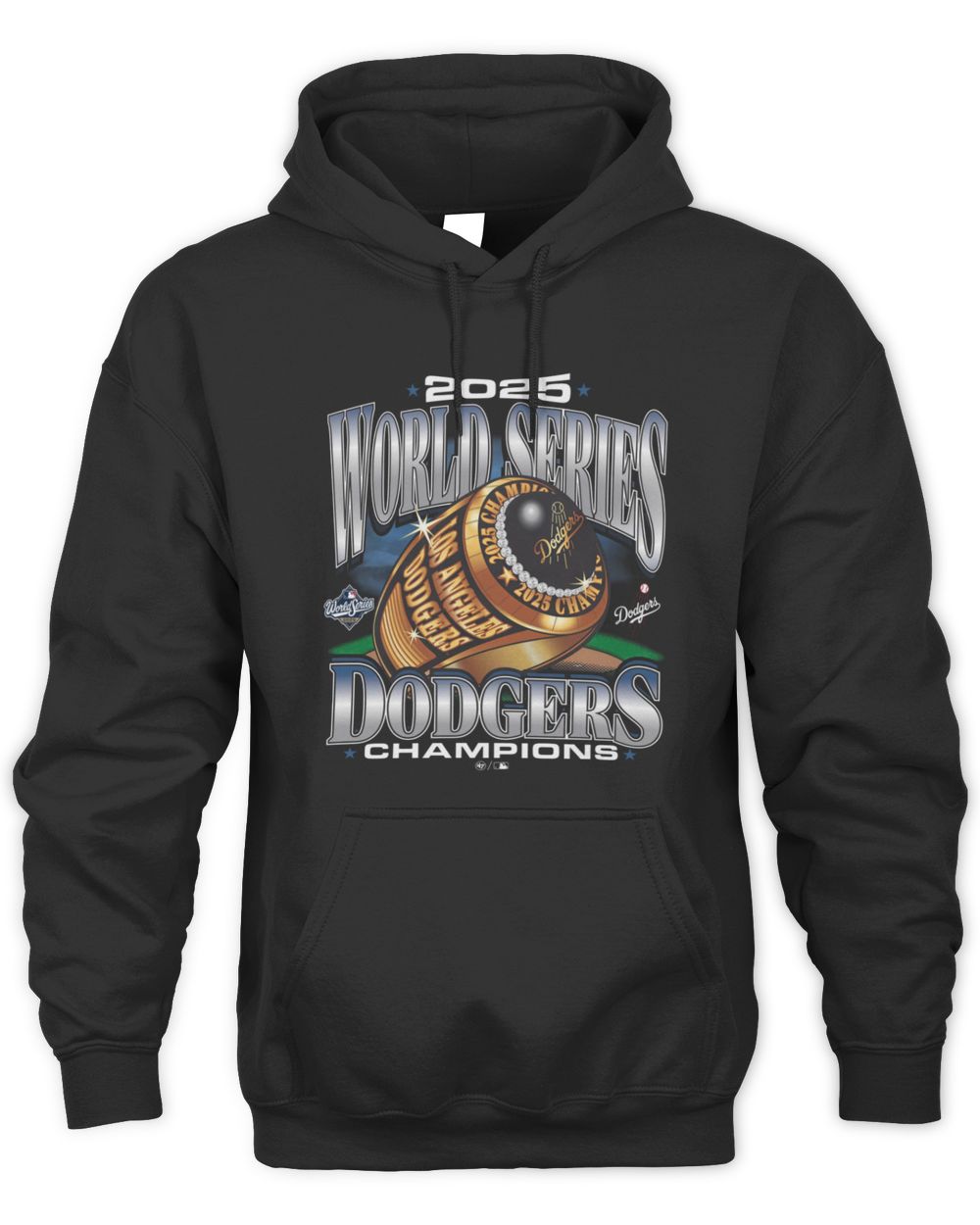 2025 World Series Champions Los Angeles Dodgers Baseball Ring Hoodie