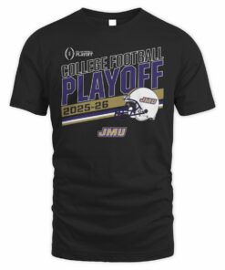 JMU Football 2025 CFP Stripe T Shirt
