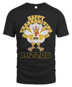 Missouri Tigers Happy Thanksgiving Turkey T-Shirt