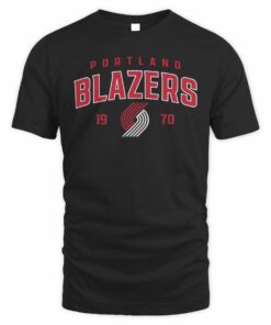 NBA Shop Portland Trail Blazers Rebel Logo T-Shirt Black