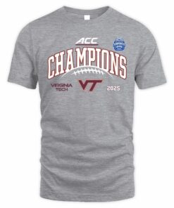 Virginia Tech Hokies Football ACC Champions 2025 T-Shirt Official Team