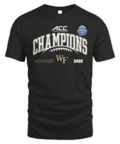 Wake Forest Demon Deacons Football ACC Champions 2025 T-Shirt Official Team