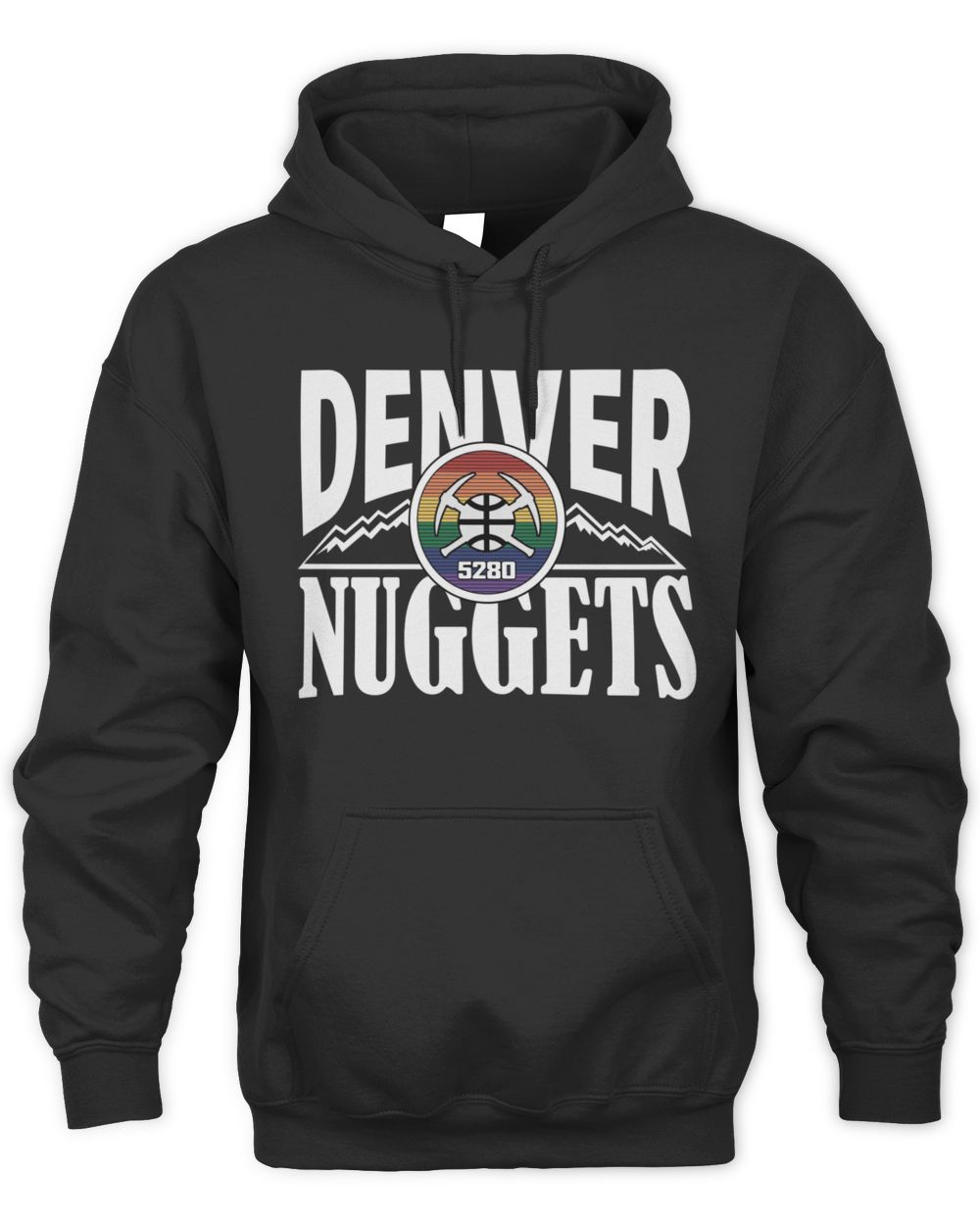 Nuggets 2025 City Edition Denver Rainbow Skyline Hoodie
