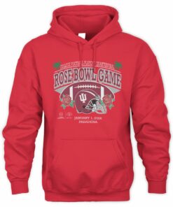 Indiana Football 2026 Rose Bowl  Red Official Hoodie