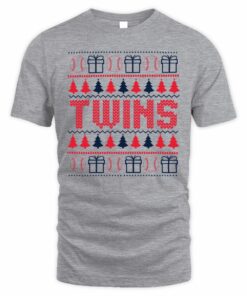 Minnesota Twins Baseball Christmas Ugly Sweater T-Shirt