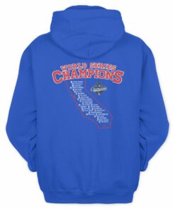 Dodgers 2025 World Series Champions Roster Map Majestic Threads Hoodie