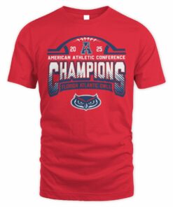 Florida Atlantic Owls AAC Football Champions 2025 American Athletic Conference T-Shirt