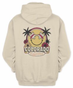 Colorado Buffaloes Smiley Face Palm Flowers Campus Hoodie