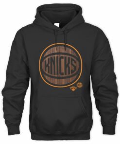 NBA Cup 2025 New York Knicks Hardwood Graphic Black Official Hoodie