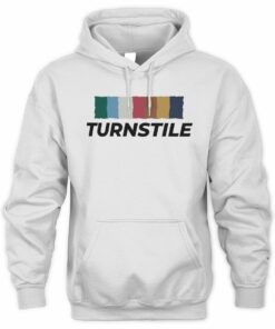 Turnstile Merch Turnstile Color Wall White Hoodie