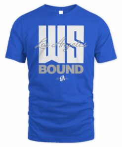 Pantone 294 Shop WS Bound Baseball Champions Los Angeles T-Shirt