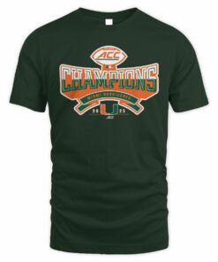 Miami Hurricanes 2025 ACC College Football Champion Team T-Shirt