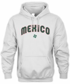 Mexico Baseball White 2026 World Baseball Official White Hoodie