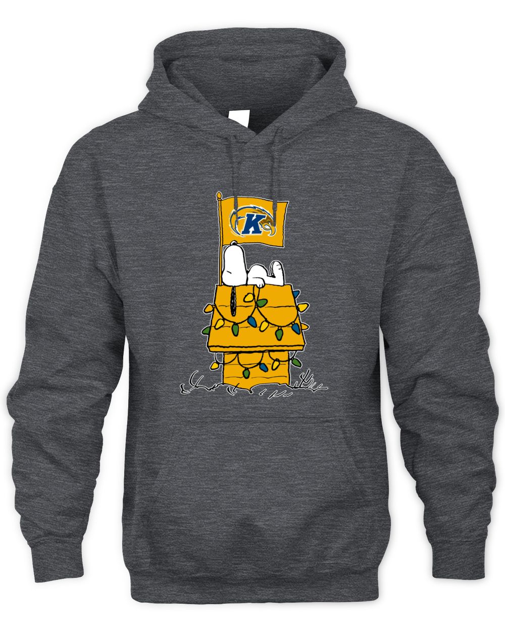 Kent State Golden Flashes Snoopy House Christmas Lights Hoodie
