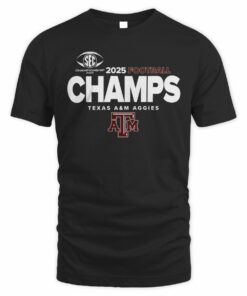 Official Texas A&M Aggies 2025 SEC Football Champs T-Shirt