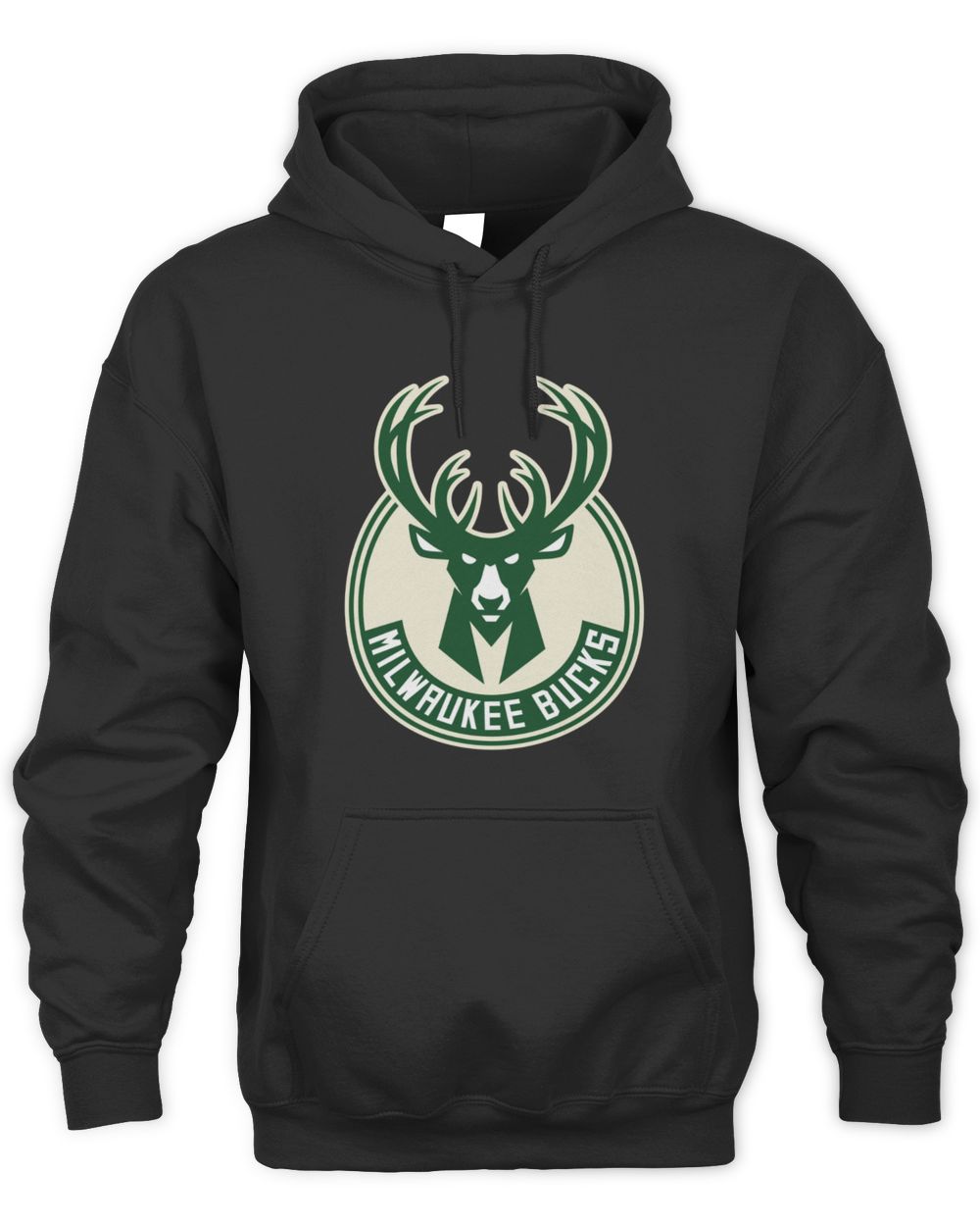 NBA Shop Milwaukee Bucks Primary Logo Black Sweatshirt Hoodie