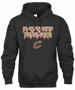 Cavaliers Script C Rock Band Style Retro Official Basketball Hoodie