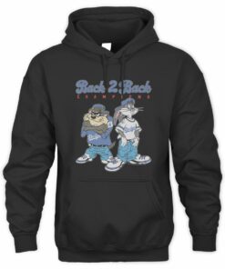 Back 2 Back Champions Dodgers Taz Bugs Bunny Graphic Hoodie