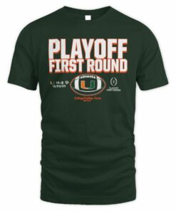 NCAA Shop Miami Hurricanes 2025 CFP First Round Winner T Shirt