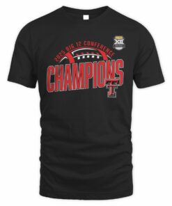 Texas Tech Red Raiders 2025 Big 12 Football Champions Locker Room T-Shirt
