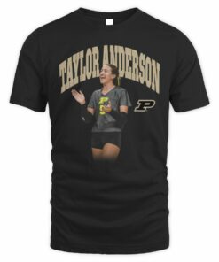 Purdue Taylor Anderson Womens Basketball Portrait Graphic T Shirt