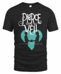 Ptv Shop Selfish Machines Logo Heart Stack Tee Shirt