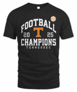 2025 Football Champions Tennessee Volunteers SEC Tee Shirt