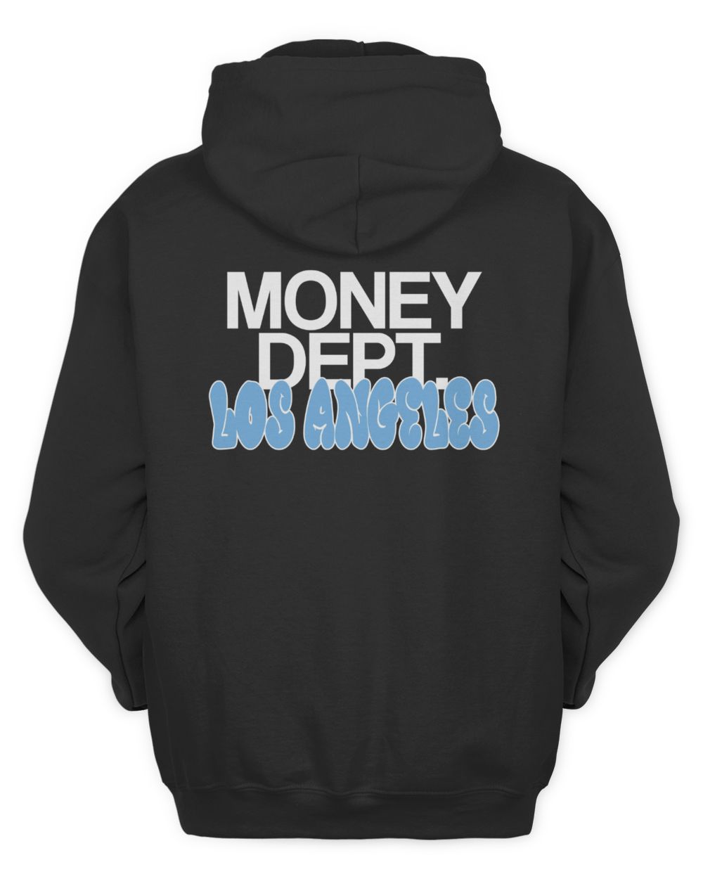 Money Dept Shirt Black and Blue LA Graphic Hoodie