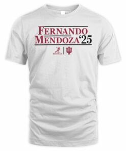 Fernando Mendoza Indiana Hoosiers Unisex 2025 Heisman Trophy Winner Campaign T-Shirt White