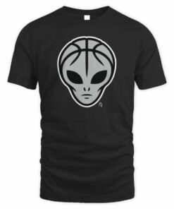 Basketball Alien Head Minimalist Parody T-Shirt