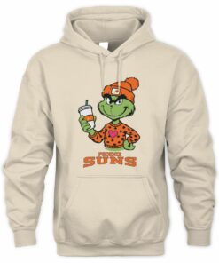 Phoenix Suns Grinch Christmas Coffee Heart Basketball Holiday Hoodie