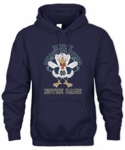 Notre Dame Fighting Irish Turkey Helmet Happy Thanksgiving Hoodie