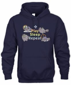 Dandy's World Merch Pebble Play Sleep Repeat Hoodie