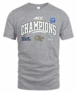 Georgia Tech Yellow Jackets Football ACC Champions 2025 T-Shirt Official Team