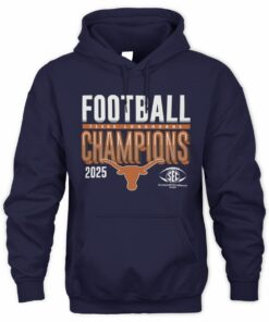 SEC Champions 2025 Texas Longhorns Football Graphic Hoodie