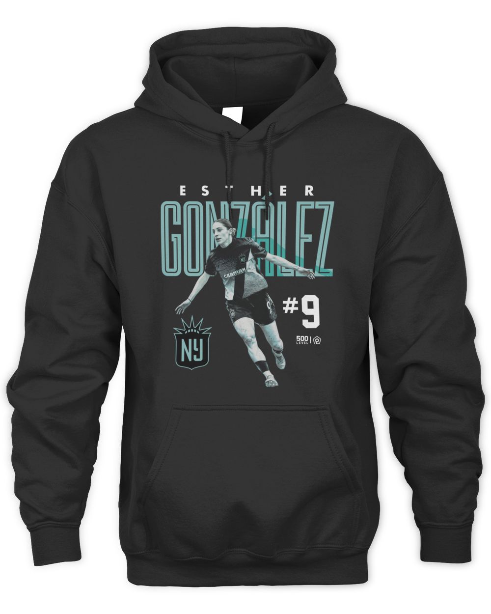 Esther Gonzalez #9 Gotham FC Soccer Official Player Hoodie