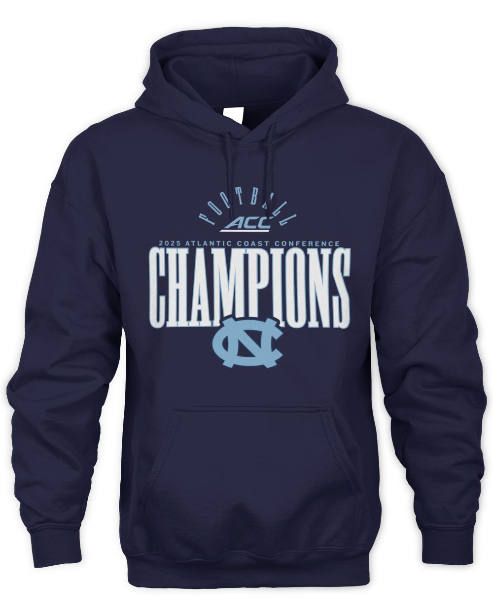North Carolina Tar Heels 2025 ACC Football Conference Champions NCAA Hoodie