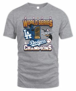 Dodgers 2025 World Series Champions Vintage Collector Slate Tee