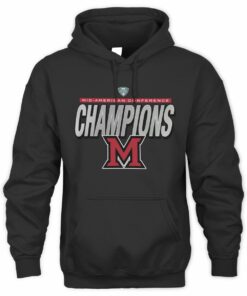 Miami RedHawks 2025 MAC Conference Champions Football Graphic Hoodie
