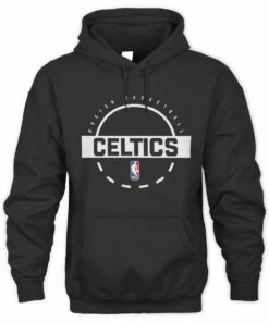 Luke Kornet Men's Boston Celtics Authentic Practice Black Official Hoodie