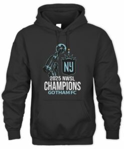 NWSL Gotham FC On-Pitch 2025 Soccer Champion Hoodie