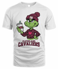 Cleveland Cavaliers Grinch Heart Christmas Basketball T-Shirt