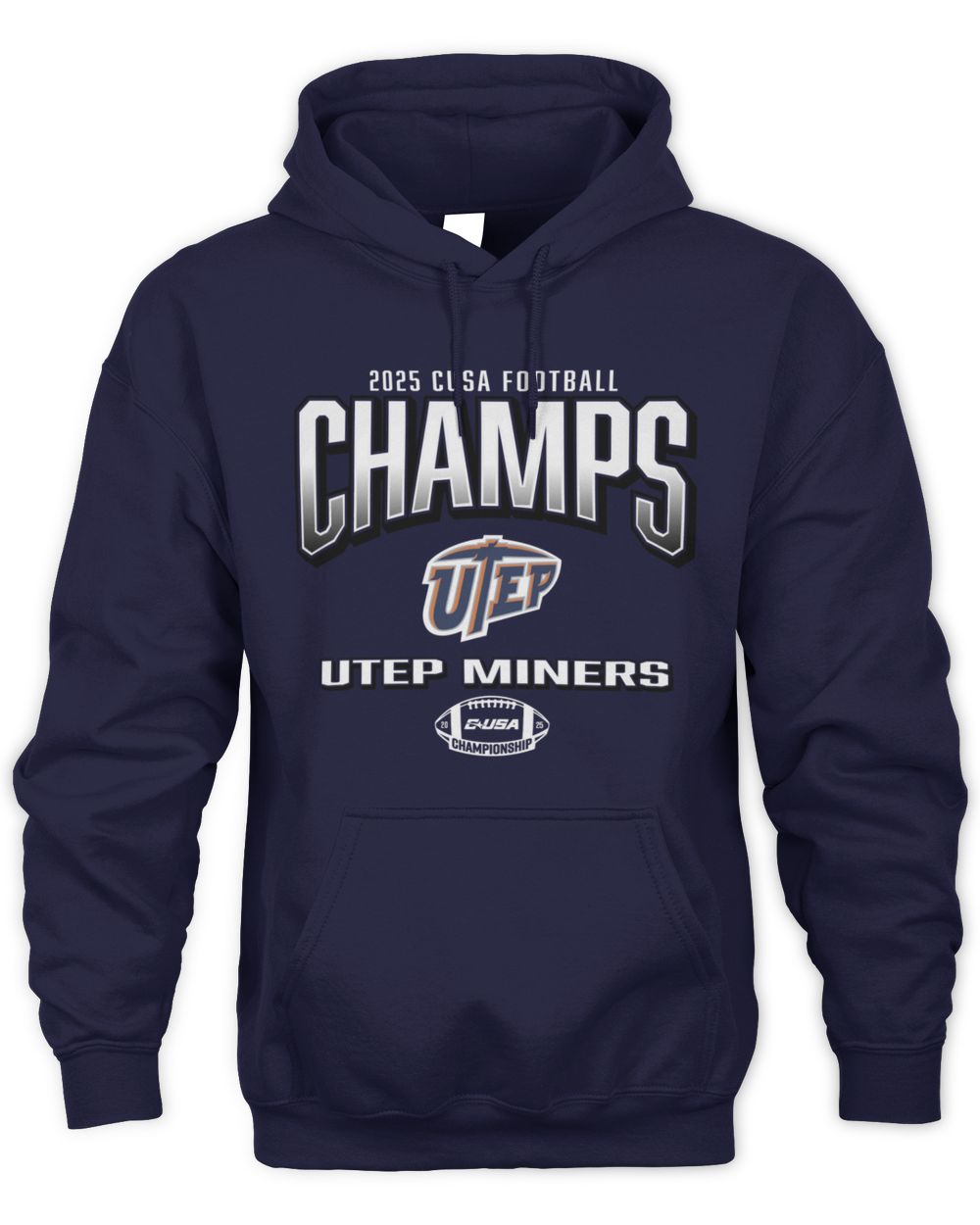 UTEP Miners 2025 C-USA Football Conference Champs Hoodie