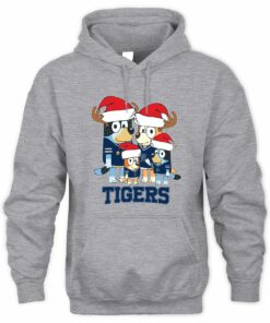Detroit Tigers Family Christmas Santa Hat Cute Baseball Hoodie