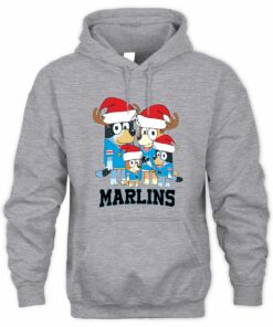 Miami Marlins Family Christmas Santa Hat Cute Baseball Hoodie