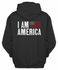 Nick Fuentes Merch I Am America Flag Hoodie