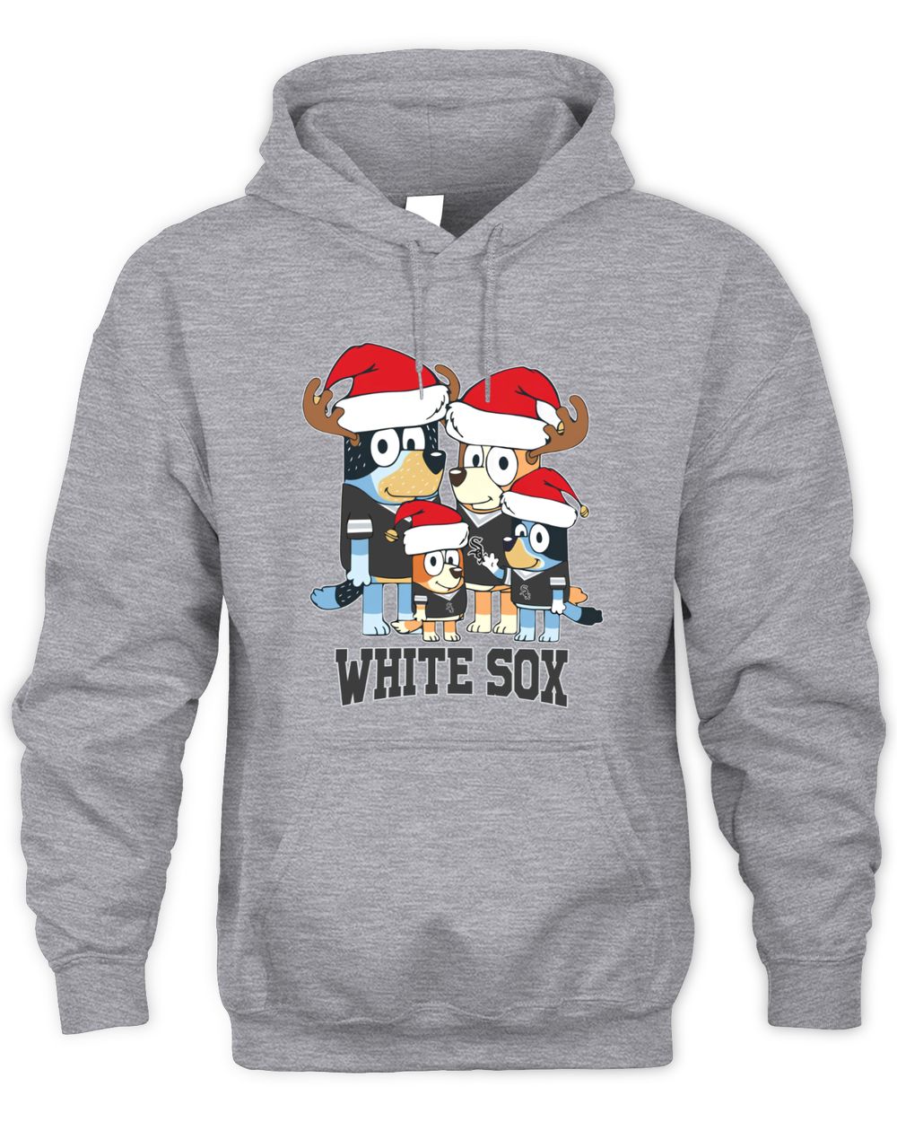 Chicago White Sox Family Christmas Santa Hat Cute Baseball Hoodie