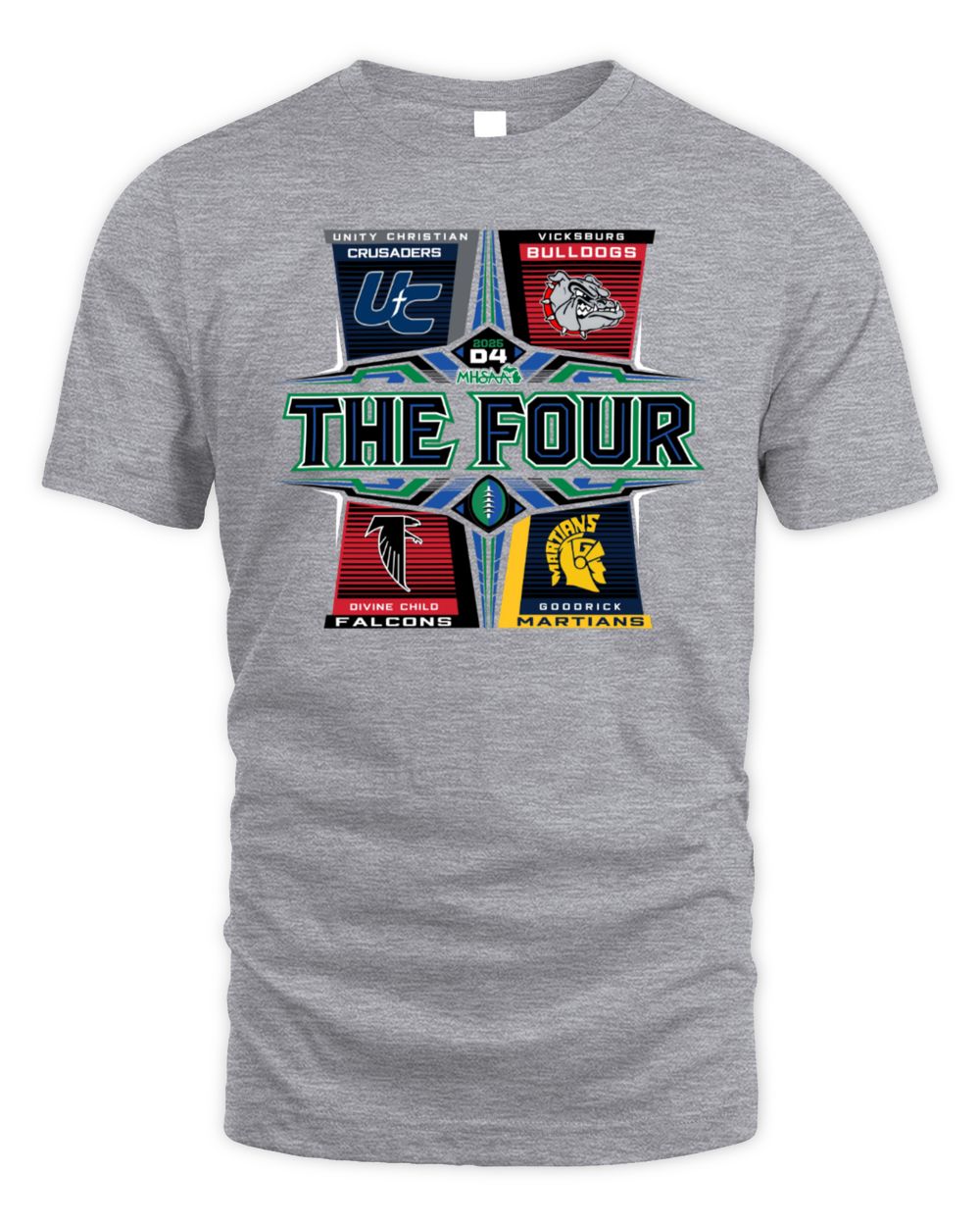 MHSAA Football D4 The Four 2025 Playoffs T-Shirt