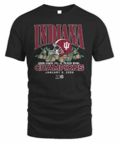 Indiana Hoosier Football CFP Peach Bowl Champions T Shirt