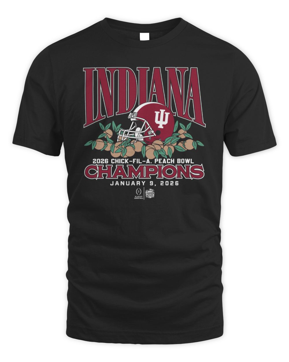 Indiana Hoosier Football CFP Peach Bowl Champions T Shirt